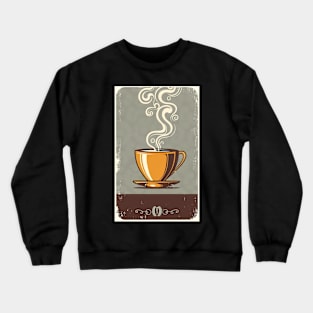 Vintage Style Coffee Cup Crewneck Sweatshirt